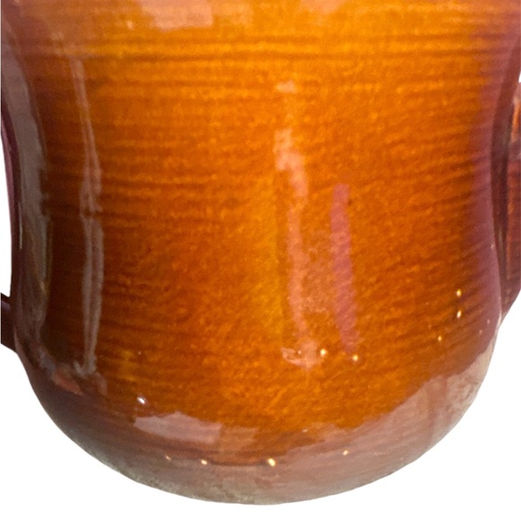 Vtg Red Wing Pottery USA Village Green & Brown Teapot 54oz - Picture 6 of 9